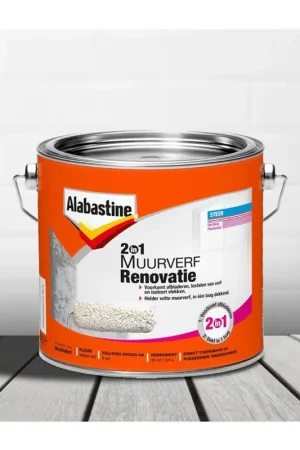 Alabastine 2 in 1 Muurverf Renovatie Gereduceerde Prijs